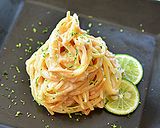 ねり胡麻マヨソースの前菜的スパゲティ作り方4写真
