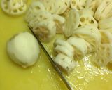 蓮根のキンピラ 味噌バター味作り方1写真