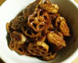 蓮根のキンピラ 味噌バター味作り方4写真