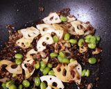 シャキシャキ☆蓮根と枝豆の混ぜごはん作り方5写真
