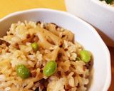 シャキシャキ☆蓮根と枝豆の混ぜごはん作り方6写真