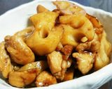 黒酢でヘルシー♪鶏蓮根のさっぱり照り焼き作り方7写真