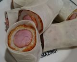 ウインナーインちくわの餃子の皮包み作り方3写真