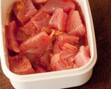 ビンチョウマグロのから揚げ作り方1写真