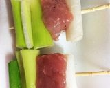 ☆長ネギと豚肉の串かつ☆作り方3写真
