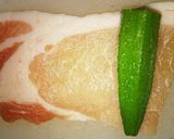 弁当？夕食の１品？豚肉とオクラの甘辛炒め作り方2写真