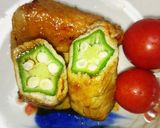 弁当？夕食の１品？豚肉とオクラの甘辛炒め作り方11写真