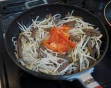コンニャクもやしキノコの低糖質炒め★作り方5写真