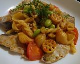 生鰹とトマトのおつまみパスタ作り方9写真