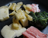 絹豆腐（冷凍）とモロヘイヤの卵とじ作り方2写真