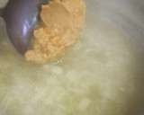 しゃぶしゃぶ残り汁ネギだけとろとろ味噌汁作り方3写真