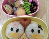 キャラ弁★ドナルド＆デイジー★ツムツム風作り方5写真