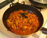 簡単！きのことツナの濃厚トマト風味パスタ作り方7写真