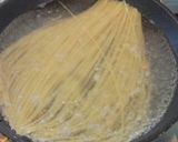 朝食でもOK♪生ハムカルボナーラ作り方2写真