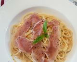 朝食でもOK♪生ハムカルボナーラ作り方4写真