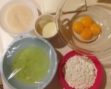 材料４つ♪豆乳シフォン　ノンオイル作り方1写真