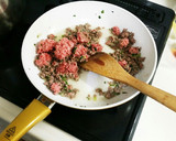 茄子と挽き肉の甘辛炒め作り方3写真