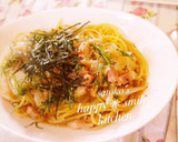 麺つゆで簡単！コク旨♡和風スープパスタ作り方6写真