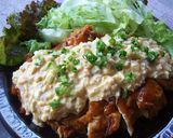 フライパンで♡ジャンボ・チキン南蛮！作り方10写真