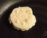 おからもちで♪蓮根のはさみ焼き　甘酢あん作り方5写真