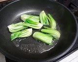 チンゲン菜と豚肉にのピリ辛炒め作り方3写真