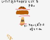ハロウィンゴースト！レンジで椎茸入り焼売作り方2写真