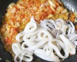 スペイン式イカ墨のスパゲティー作り方4写真