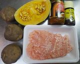 南瓜とジャガイモのカレーボール作り方1写真