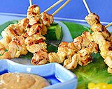 ねりゴマぽん酢 ☆ サテー(焼き鳥)風作り方4写真
