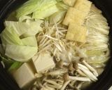 もつ鍋…のような鶏皮鍋☆作り方5写真