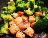 サーモンブロッコリーのタルタルバター醤油作り方3写真