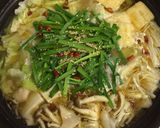 もつ鍋…のような鶏皮鍋☆作り方6写真