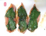鶏の大葉巻き（大葉にんにく醤油で）作り方2写真