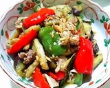 スタミナ料理♡茄子とピーマンの香味炒め作り方4写真