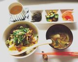 牛肉の玉子とじ丼作り方5写真