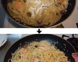 秋鮭キノコ☆味噌クリーム１Ｐパスタ！作り方9写真