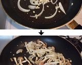 秋鮭キノコ☆味噌クリーム１Ｐパスタ！作り方5写真