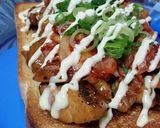 十勝仕立て焼きチキンキムネギマヨトースト作り方15写真