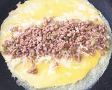 簡単☆ひき肉とキャベツのとん平焼き作り方4写真