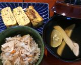 今日朝食。松茸ご飯 … お吸い物作り方7写真