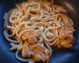 照り焼き温玉うどん♪作り方5写真