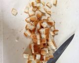 レンジで簡単！食パンでクルトン♪作り方1写真