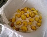蒸し器で本格栗おこわ作り方6写真
