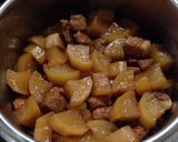 圧力鍋でお肉柔らか★大根と豚肉の煮物作り方7写真