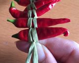 唐辛子の飾ってもオサレな保存法作り方11写真