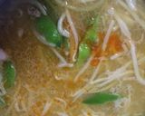 我が家の定番ひき肉入り残り野菜ラーメン作り方5写真