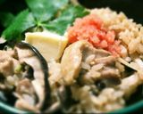 土鍋で♪鶏明太バター釜飯風作り方6写真