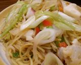 紋甲イカの塩焼きそば。作り方10写真