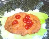 ♥チーズハンバーガー風♥おにぎらず！作り方3写真
