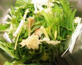 シャキシャキ☆水菜とあげとジャコのサラダ作り方3写真